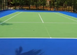 8 Layer Acrylic Sports Floor Coating with Rubber Cushion Coating